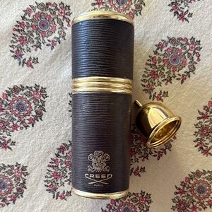 Creed Grey/Gold Leather Atomizer 1.7 oz plus Silver Mountain Water